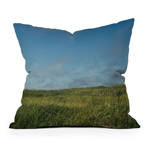 Hannah Kemp Grassy Field Throw Pillow