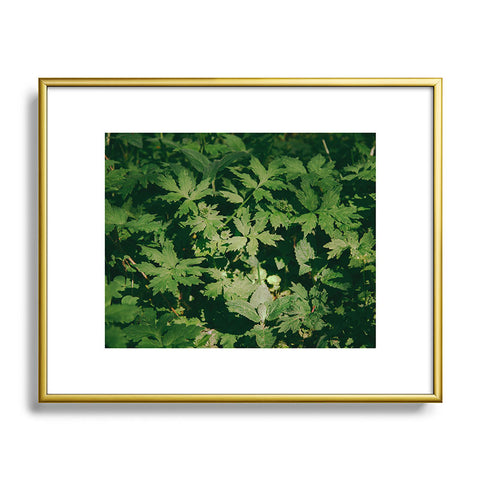 Hannah Kemp Green Details Metal Framed Art Print