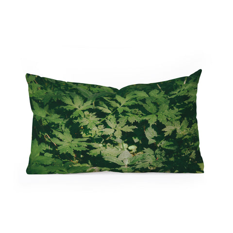 Hannah Kemp Green Details Oblong Throw Pillow