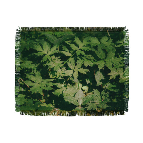 Hannah Kemp Green Details Throw Blanket