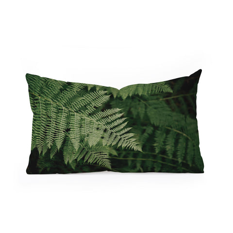 Hannah Kemp Green Embrace Oblong Throw Pillow