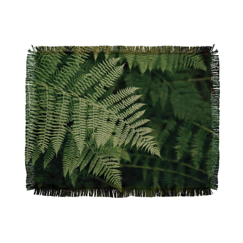 Hannah Kemp Green Embrace Throw Blanket