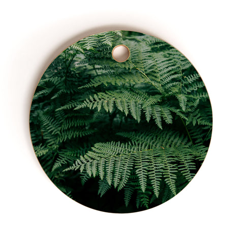 Hannah Kemp Green Ferns Cutting Board Round