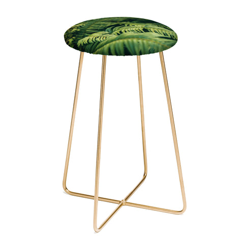 Hannah Kemp Green Ferns Photo Counter Stool
