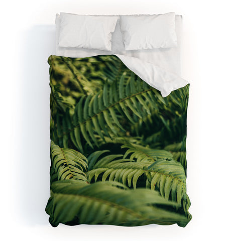 Hannah Kemp Green Ferns Photo Duvet Cover