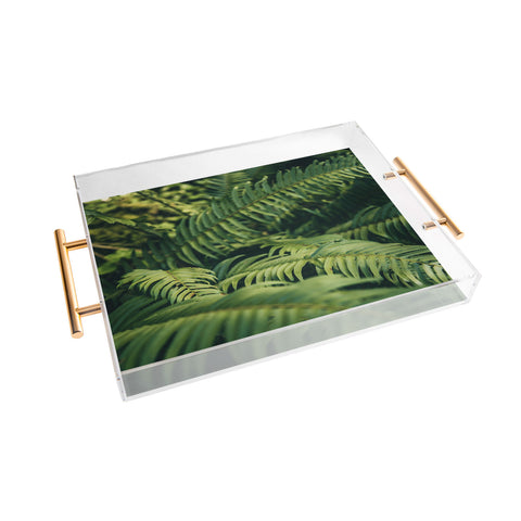 Hannah Kemp Green Ferns Photo Acrylic Tray