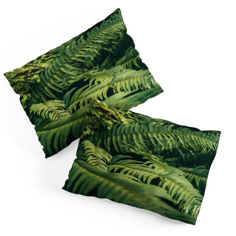Hannah Kemp Green Ferns Photo Pillow Shams