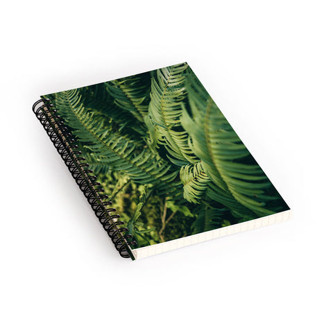 Hannah Kemp Green Ferns Photo Spiral Notebook