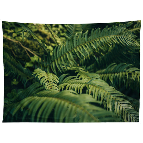 Hannah Kemp Green Ferns Photo Tapestry