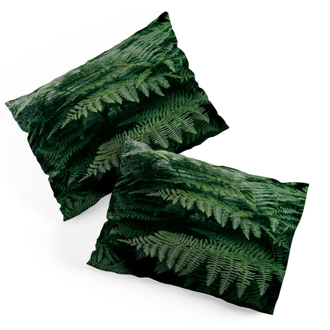 Hannah Kemp Green Ferns Pillow Shams