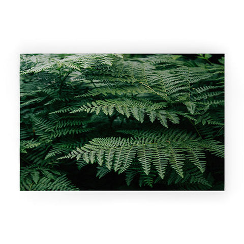 Hannah Kemp Green Ferns Welcome Mat