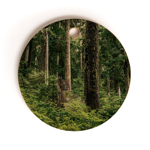 Hannah Kemp Green Forest Cutting Board Round