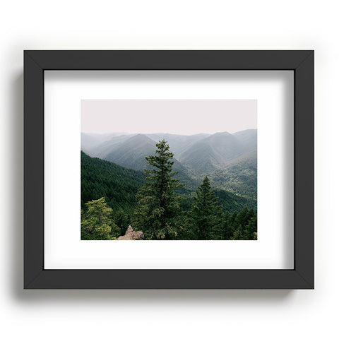 Hannah Kemp Green Forest Landscape Recessed Framing Rectangle