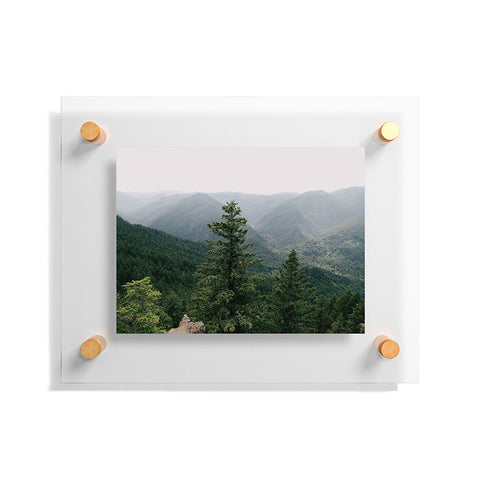 Hannah Kemp Green Forest Landscape Floating Acrylic Print