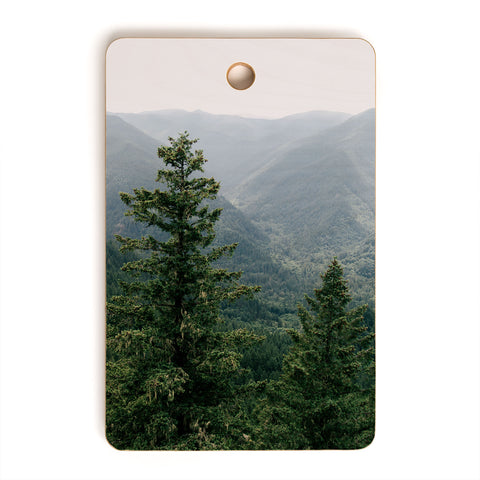 Hannah Kemp Green Forest Landscape Cutting Board Rectangle