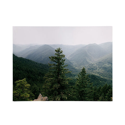 Hannah Kemp Green Forest Landscape Poster