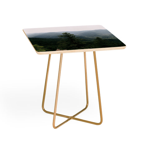 Hannah Kemp Green Forest Landscape Side Table