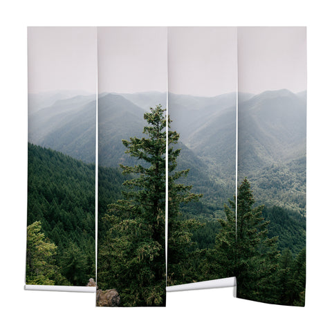 Hannah Kemp Green Forest Landscape Wall Mural