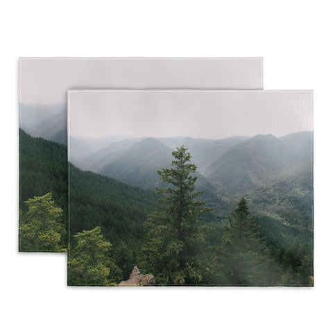 Hannah Kemp Green Forest Landscape Placemat