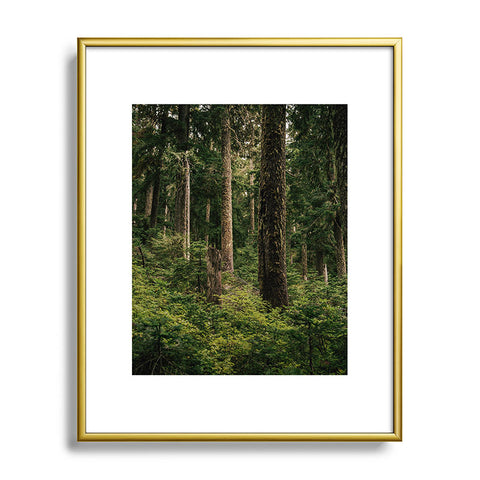 Hannah Kemp Green Forest Metal Framed Art Print