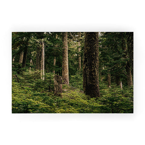 Hannah Kemp Green Forest Welcome Mat