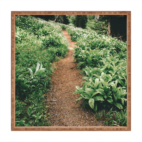 Hannah Kemp Green Hiking Trail Square Tray