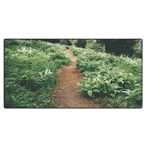 Hannah Kemp Green Hiking Trail Desk Mat
