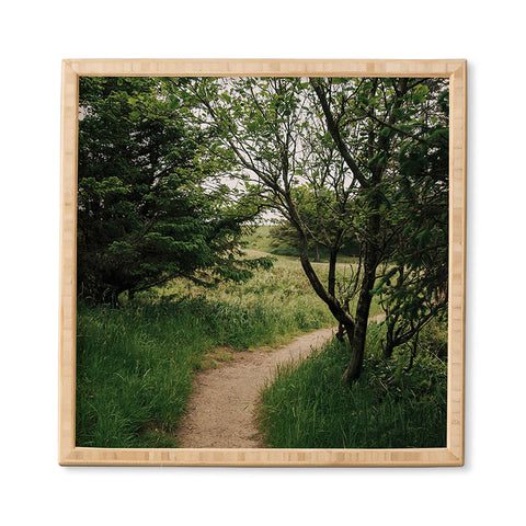 Hannah Kemp Green Pathway Framed Wall Art