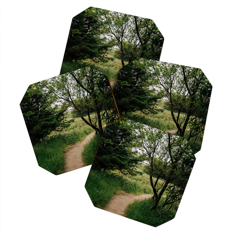 Hannah Kemp Green Pathway Coaster Set