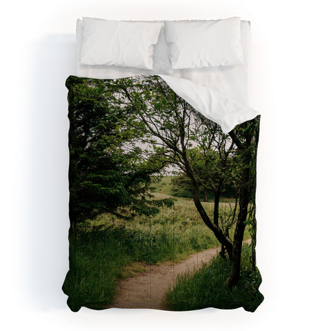 Hannah Kemp Green Pathway Comforter