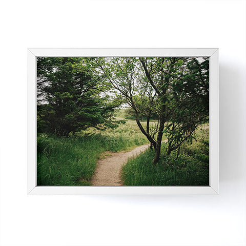 Hannah Kemp Green Pathway Framed Mini Art Print