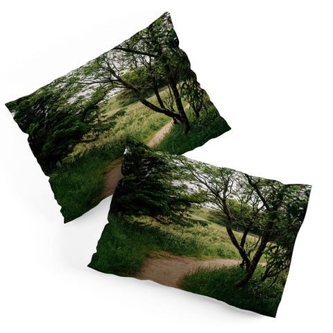 Hannah Kemp Green Pathway Pillow Shams