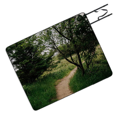 Hannah Kemp Green Pathway Picnic Blanket