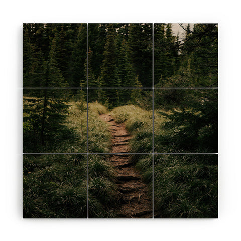 Hannah Kemp Green Way Wood Wall Mural