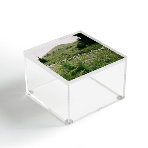 Hannah Kemp Green Wildflower Landscape Acrylic Box