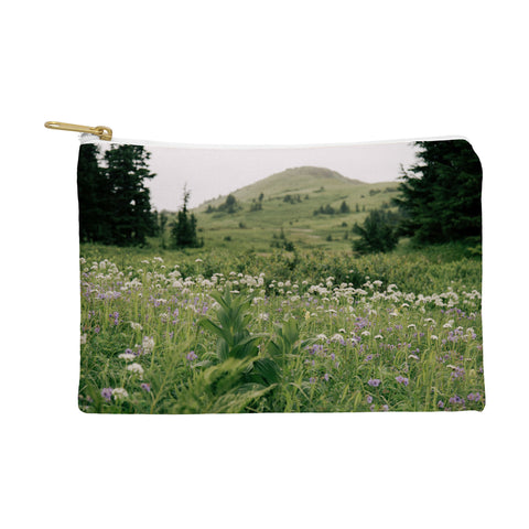 Hannah Kemp Green Wildflower Landscape Pouch