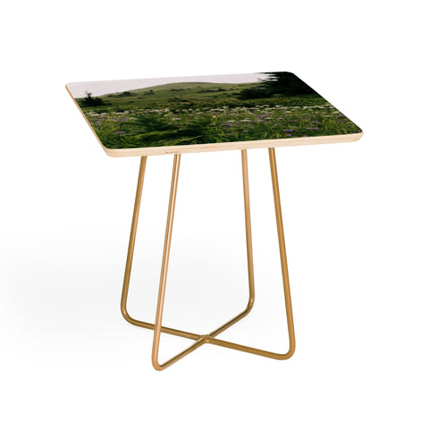 Hannah Kemp Green Wildflower Landscape Side Table