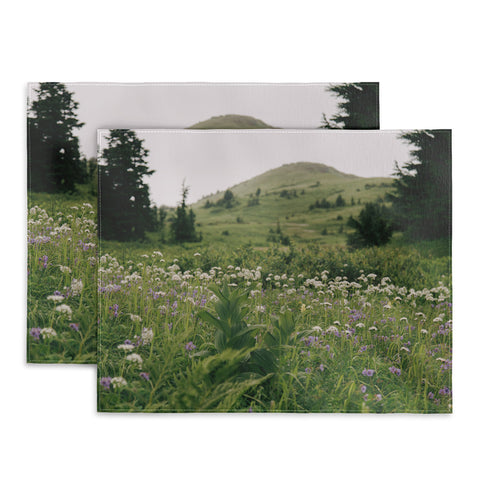 Hannah Kemp Green Wildflower Landscape Placemat