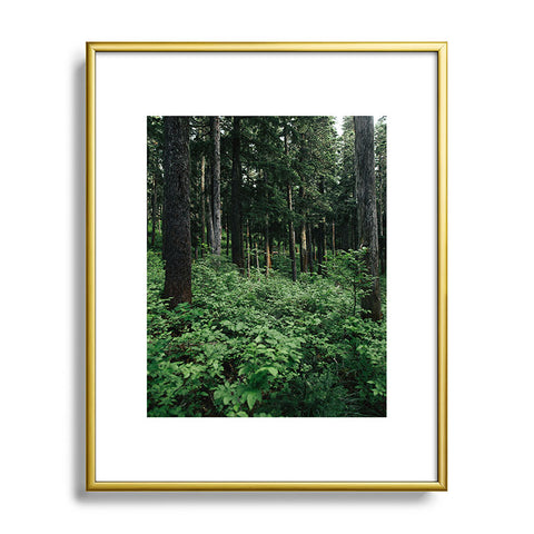 Hannah Kemp Green Woods Metal Framed Art Print