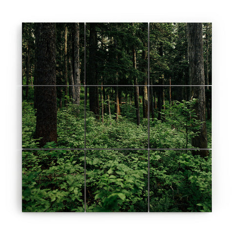 Hannah Kemp Green Woods Wood Wall Mural