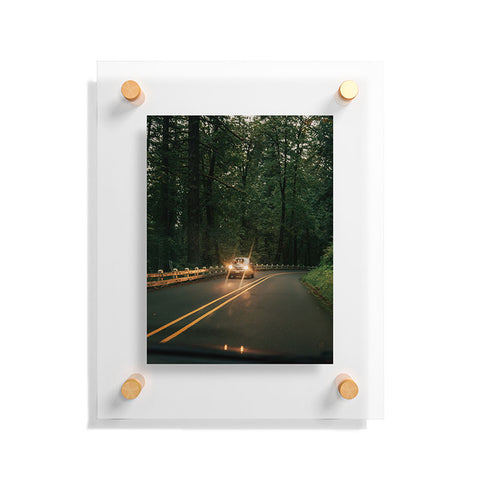 Hannah Kemp Headlights in the Forest Floating Acrylic Print