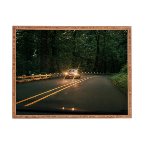 Hannah Kemp Headlights in the Forest Rectangular Tray