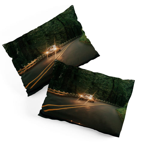 Hannah Kemp Headlights in the Forest Pillow Shams