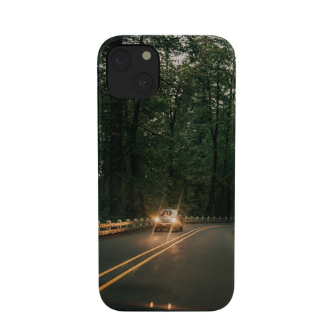 Hannah Kemp Headlights in the Forest Phone Case