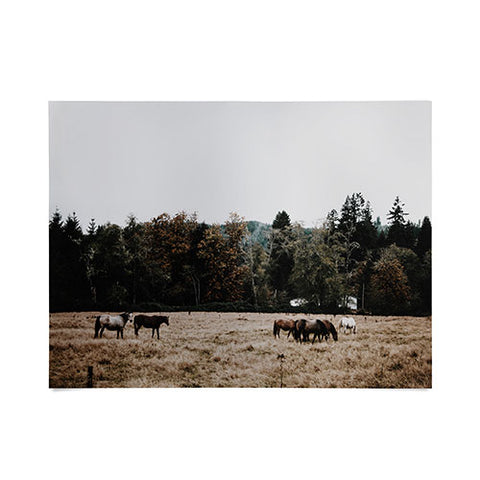 Hannah Kemp Horses two Poster