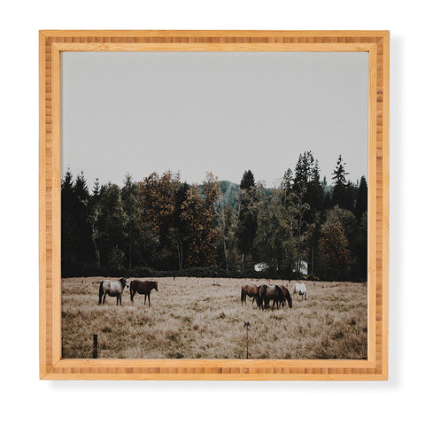 Hannah Kemp Horses two Framed Wall Art