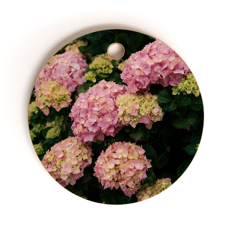Hannah Kemp Hydrangeas Cutting Board Round