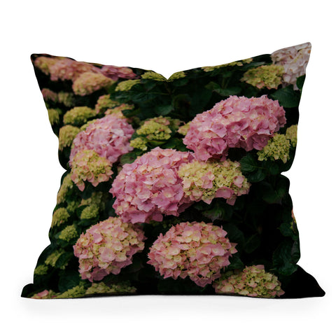 Hannah Kemp Hydrangeas Throw Pillow
