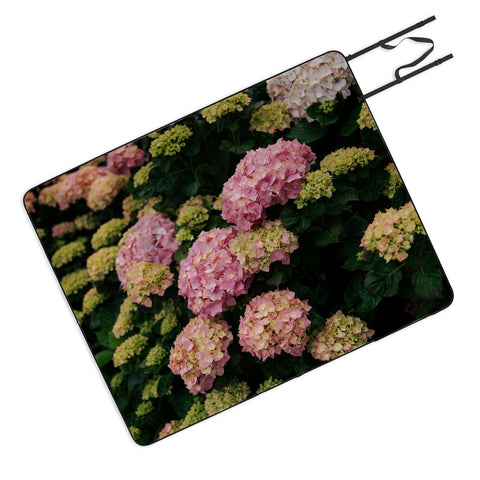 Hannah Kemp Hydrangeas Picnic Blanket