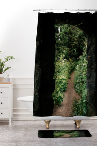 Hannah Kemp Just through there Shower Curtain And Mat